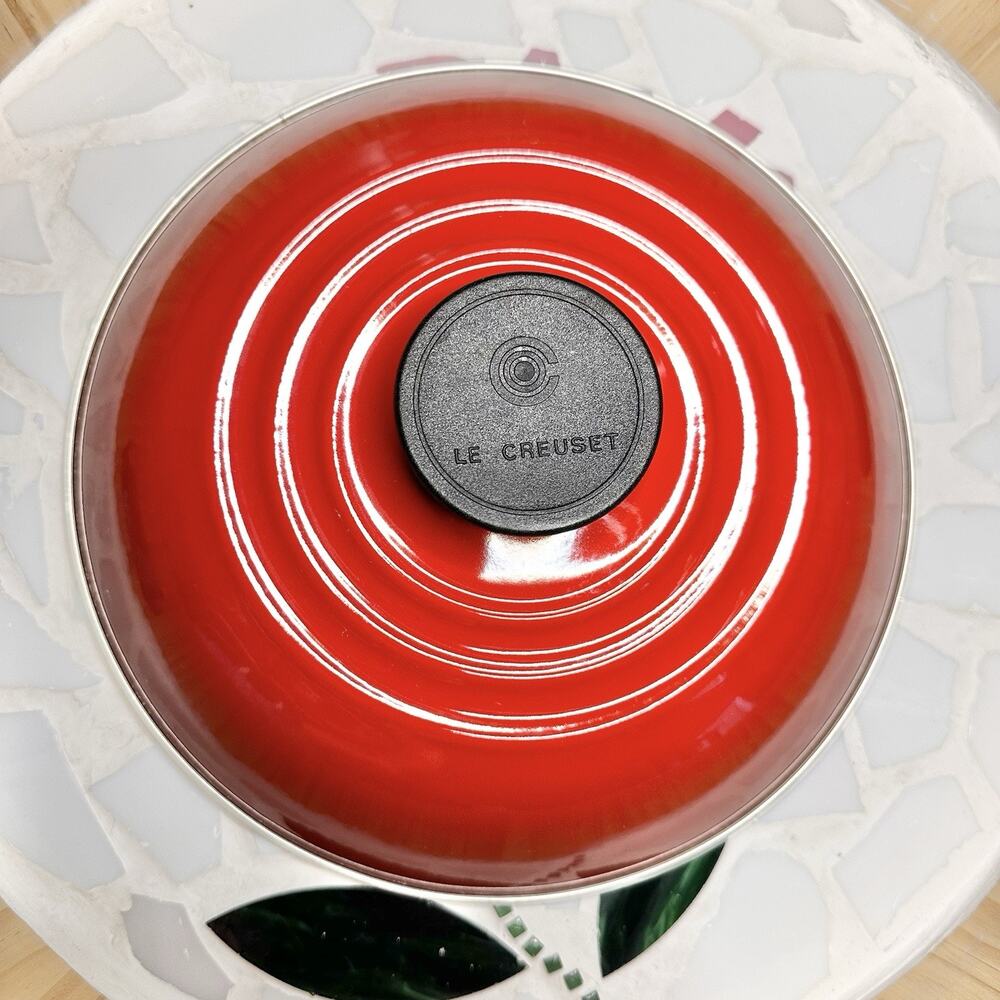 Le Creuset Enameled Steel Lid Replacement Ombre Red Cerise 9 Inches